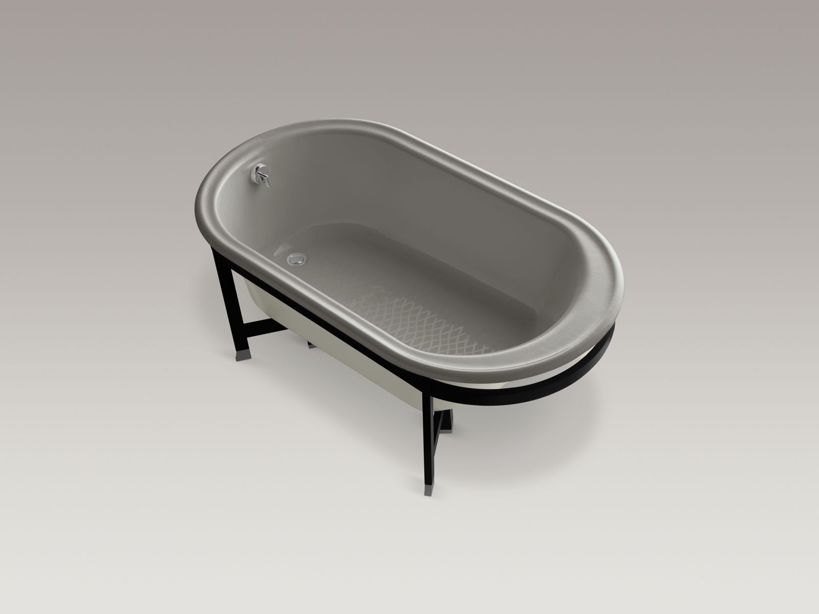 8109-iron-works-r-tellieur-r-66-x-36-freestanding-bath-with-biscuit-exterior-and-black-forest-surround-6.jpg Iron Works(R) Tellieur(R) 66" x 36" freestanding bath with Biscuit exterior and Black Forest surround