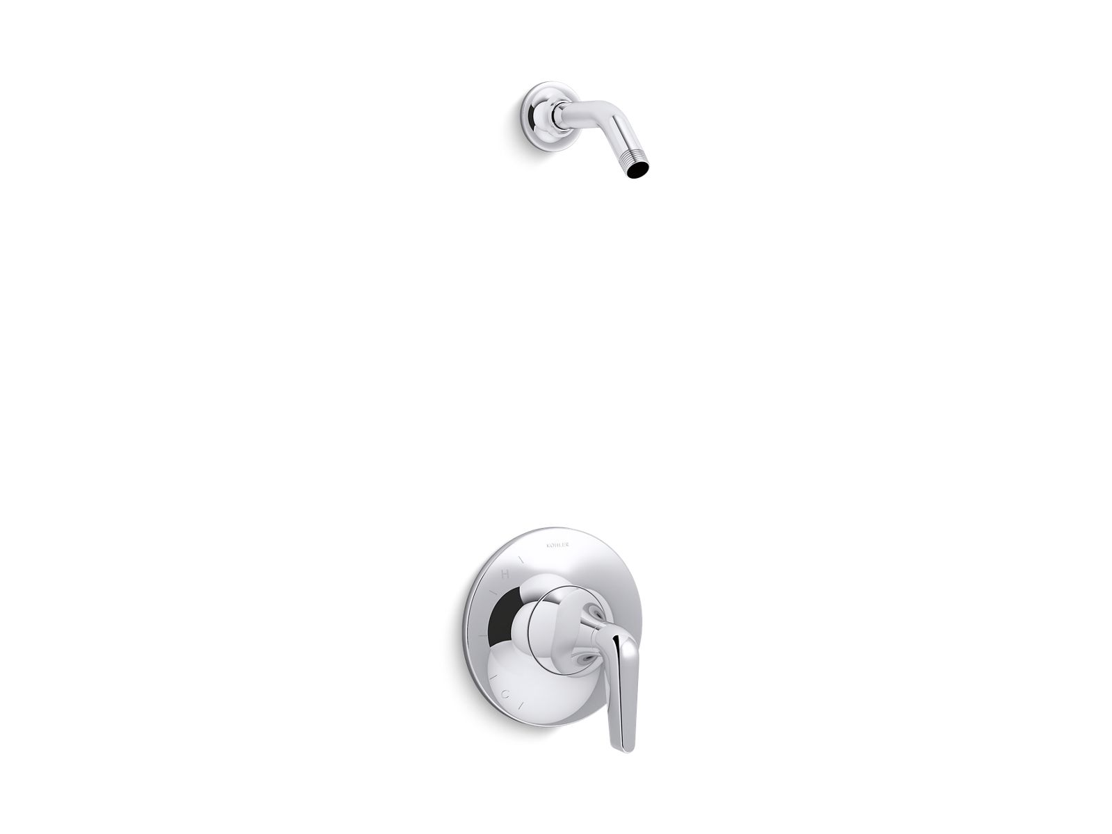 Tempered® Rite-Temp® shower trim kit, without showerhead
