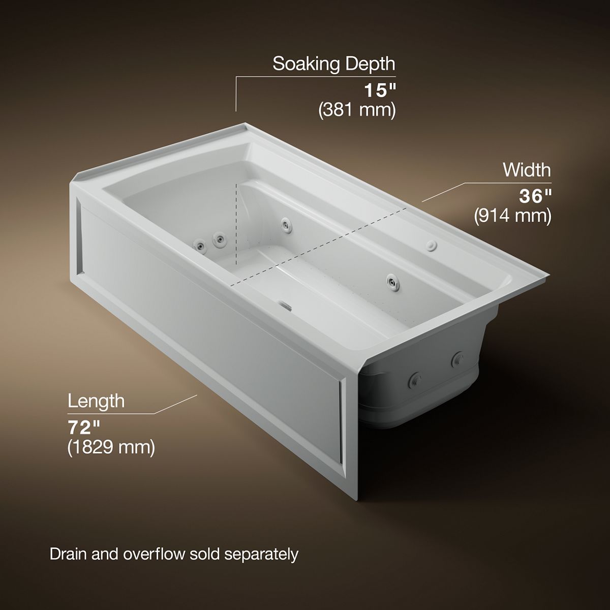 8235-archer-72-x-36-alcove-heated-bubblemassage-air-bath-and-whirlpool-right-drain-14.jpg Archer® 72" x 36" alcove Heated BubbleMassage™ air bath and whirlpool, right drain