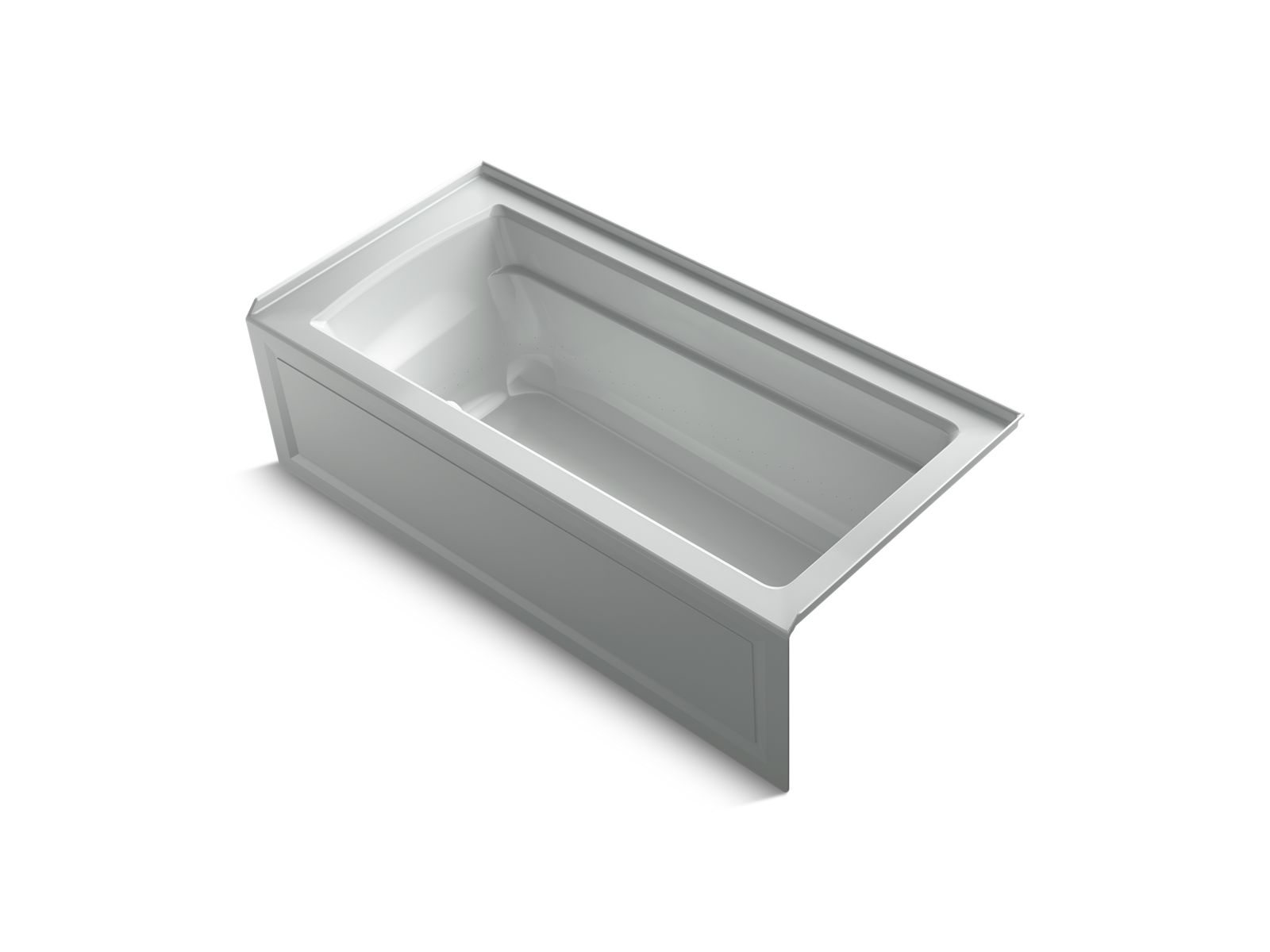 8254-archer-66-x-32-alcove-bubblemassage-air-bath-with-integral-apron-right-hand-drain-and-bask-heated-surface-6.jpg Archer® 66" x 32" alcove BubbleMassage™ air bath with integral apron, right-hand drain and Bask® heated surface