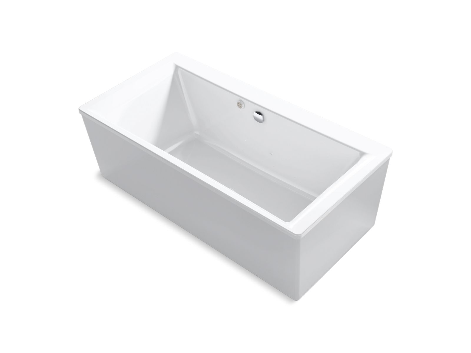 Stargaze® 72" x 36" freestanding Heated BubbleMassage™ air bath with straight shroud