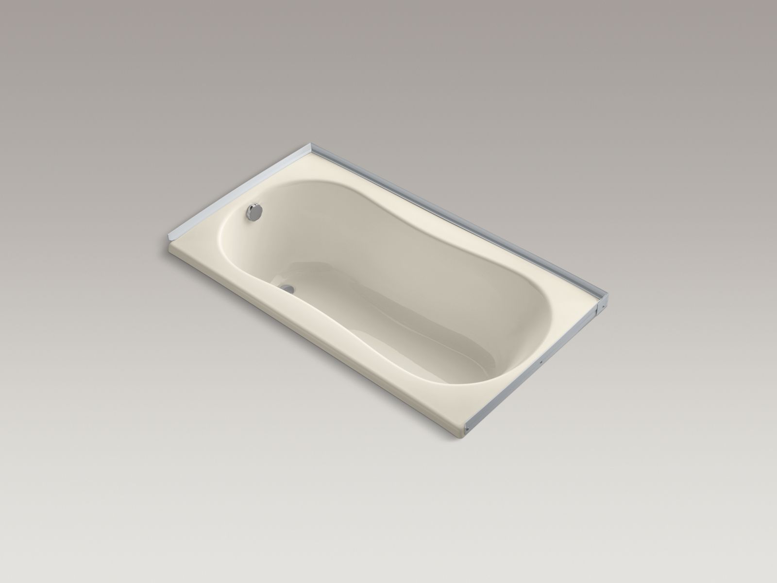 6032 60" x 32" alcove bath with integral flange and left-hand drain