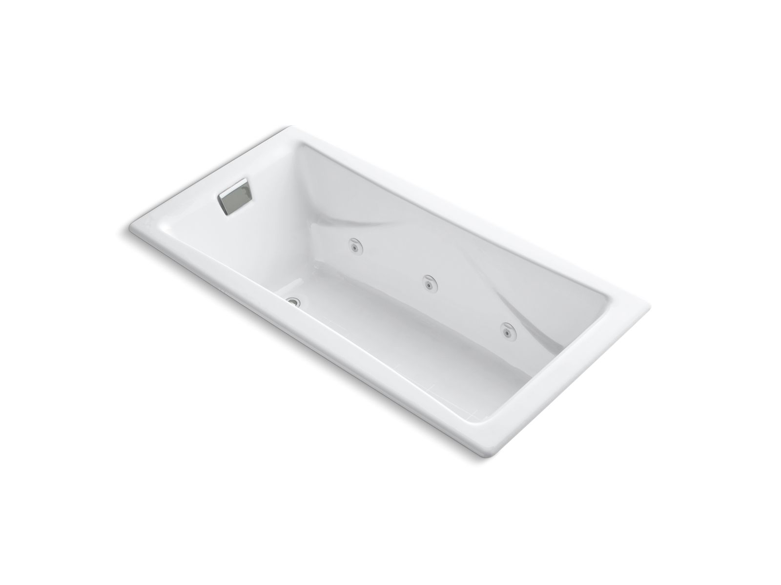 Tea-for-Two® 71-3/4" x 36" drop-in/undermount whirlpool bath