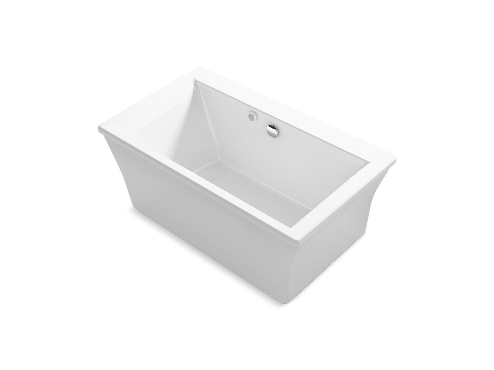 Stargaze® 60" x 34" freestanding Heated BubbleMassage™ air bath with fluted shroud