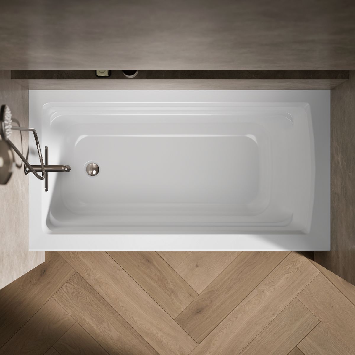 8710-archer-60-x-32-alcove-bath-left-drain-33.jpg Archer® 60" x 32" alcove bath, left drain