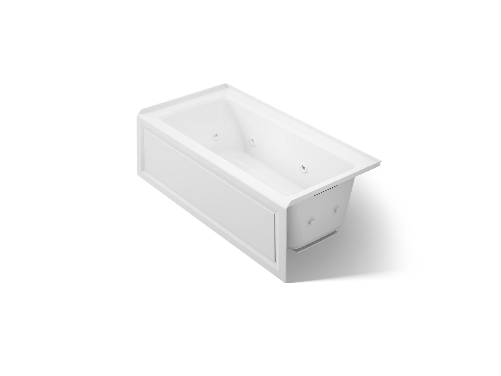 Archer® 60" x 30" alcove heated whirlpool bath, right drain