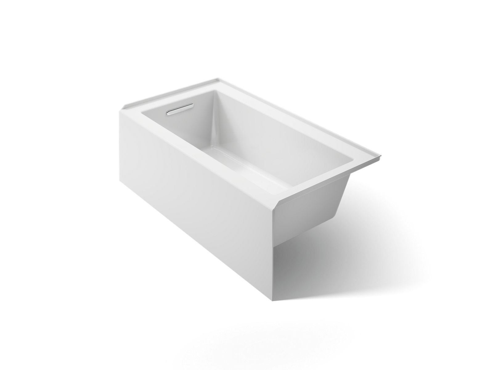 Underscore® 60" x 32" alcove bath with integral apron, integral flange, and left-hand drain