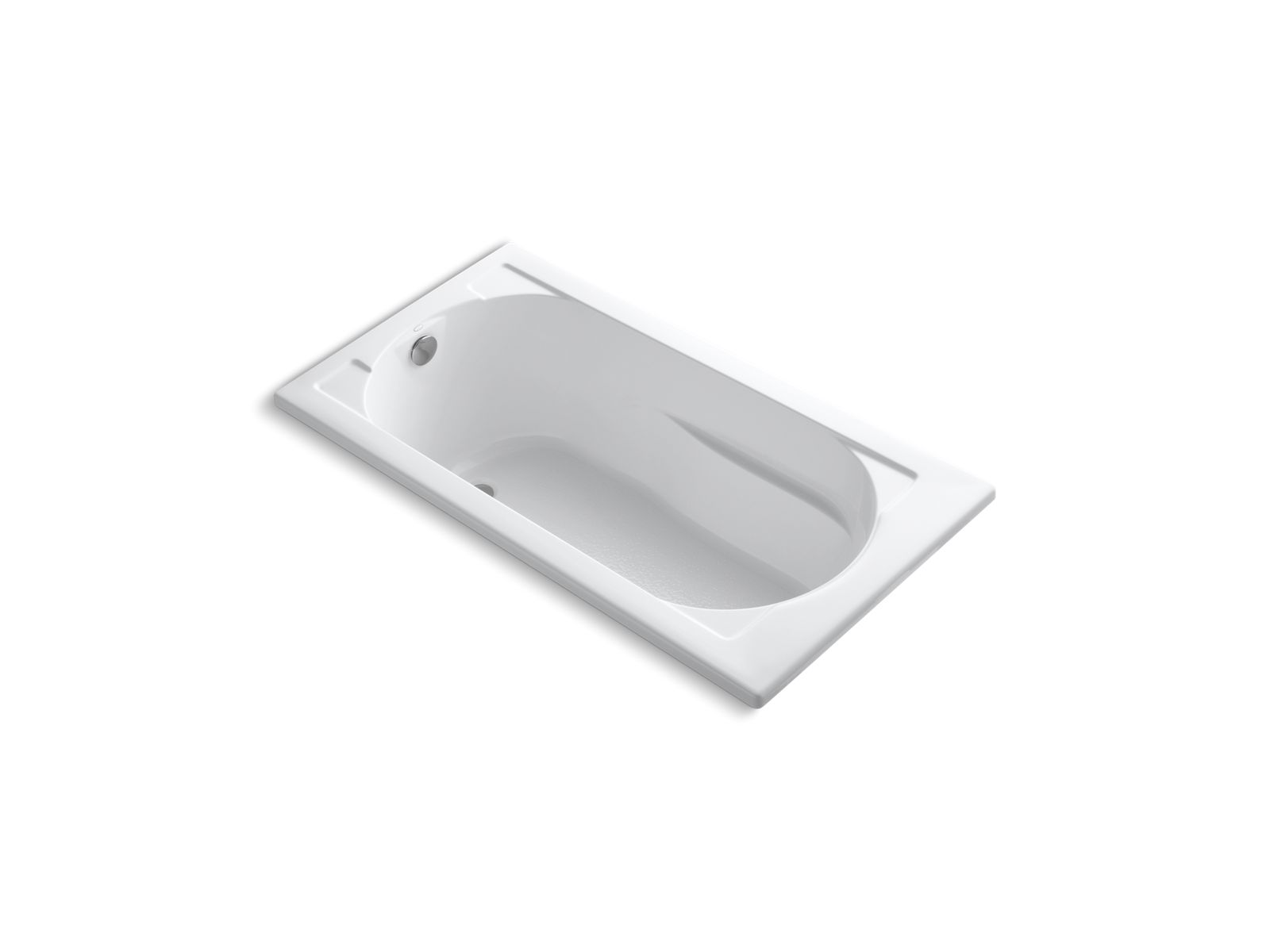 Devonshire® 60" x 32" drop-in VibrAcoustic® bath with Bask® heated surface and end drain
