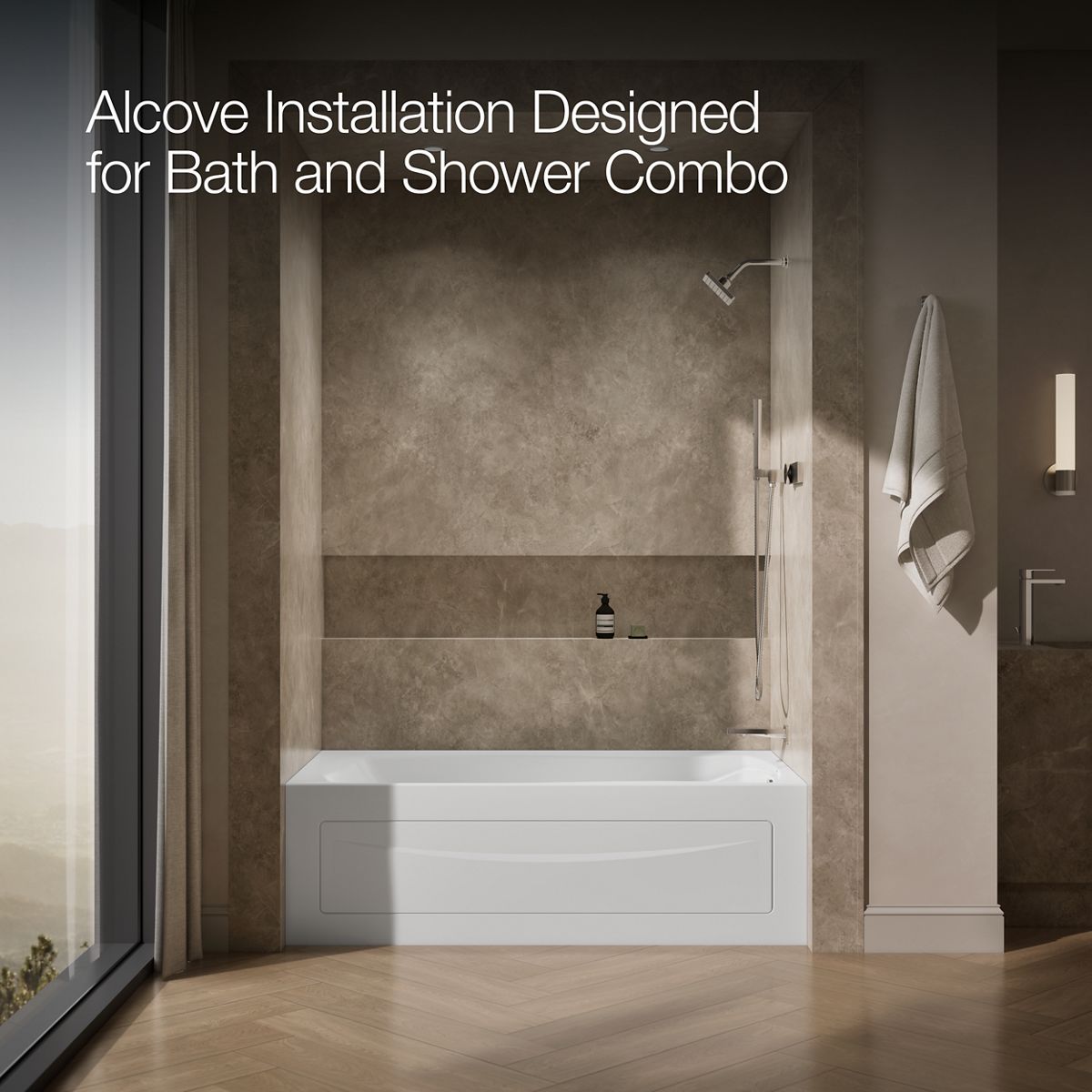 9114-mariposa-66-x-36-alcove-heated-bubblemassage-air-bath-right-drain-6.jpg Mariposa® 66" x 36" alcove Heated BubbleMassage™ air bath, right drain