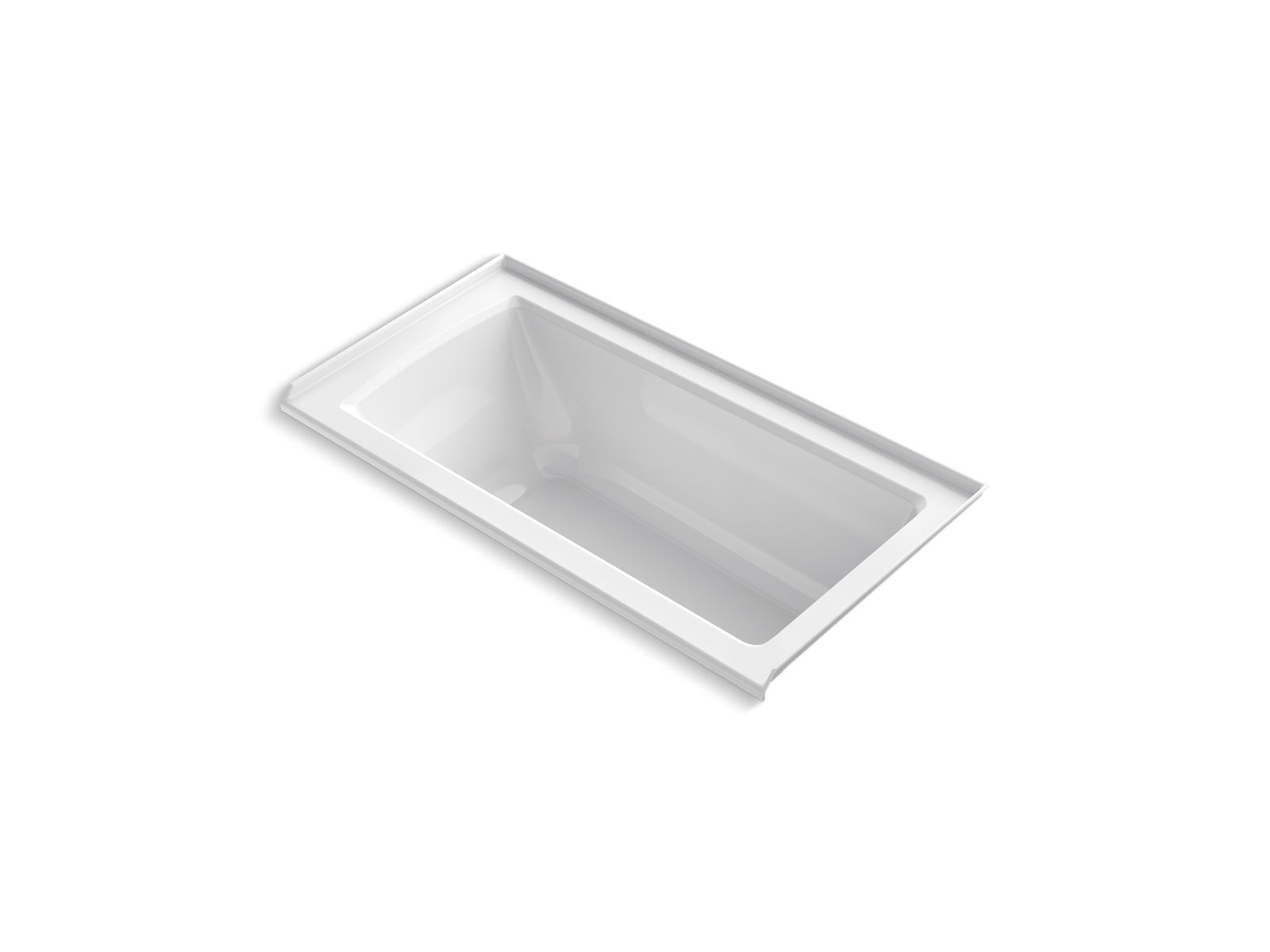 Archer® 60" x 30" alcove VibrAcoustic® bath with Bask® heated surface, integral flange, and right-hand drain