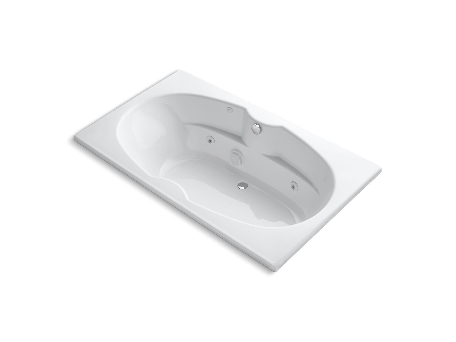 7242 72" x 42" drop-in whirlpool bath