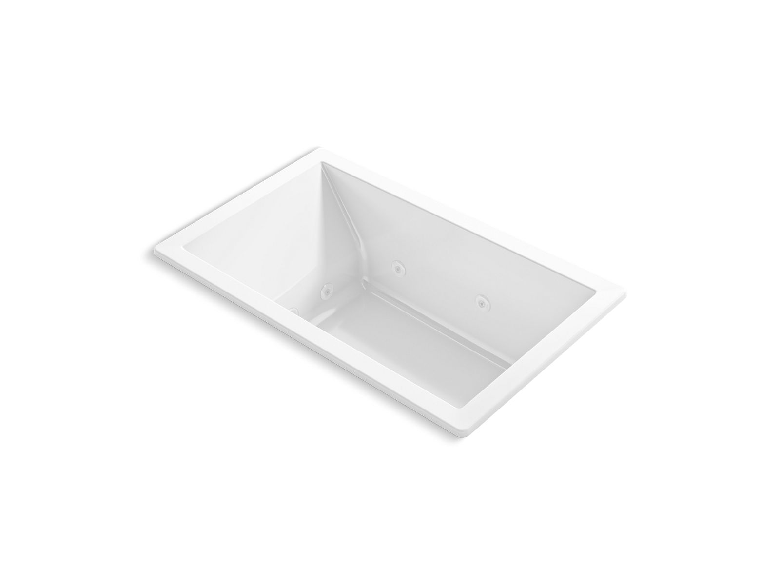 Underscore® 60" x 36" drop-in heated whirlpool bath