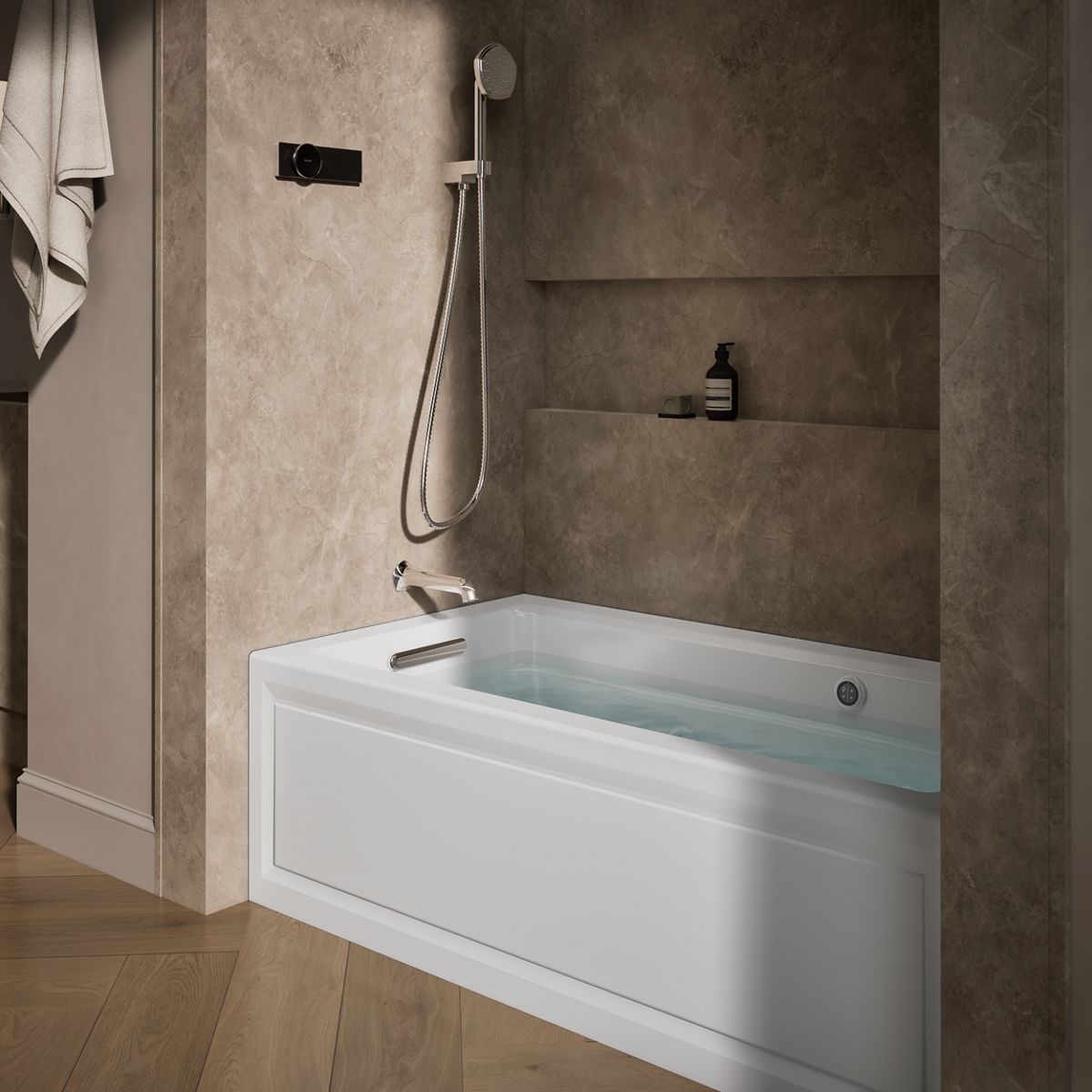 9592-archer-60-x-32-alcove-whirlpool-bath-with-bask-heated-surface-alcove-left-drain-12.jpg Archer® 60" x 32" alcove whirlpool bath with Bask® heated surface, alcove left drain