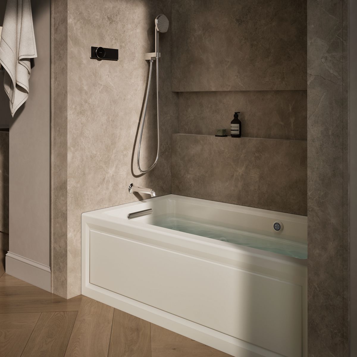 9592-archer-60-x-32-alcove-whirlpool-bath-with-bask-heated-surface-alcove-left-drain-15.jpg Archer® 60" x 32" alcove whirlpool bath with Bask® heated surface, alcove left drain