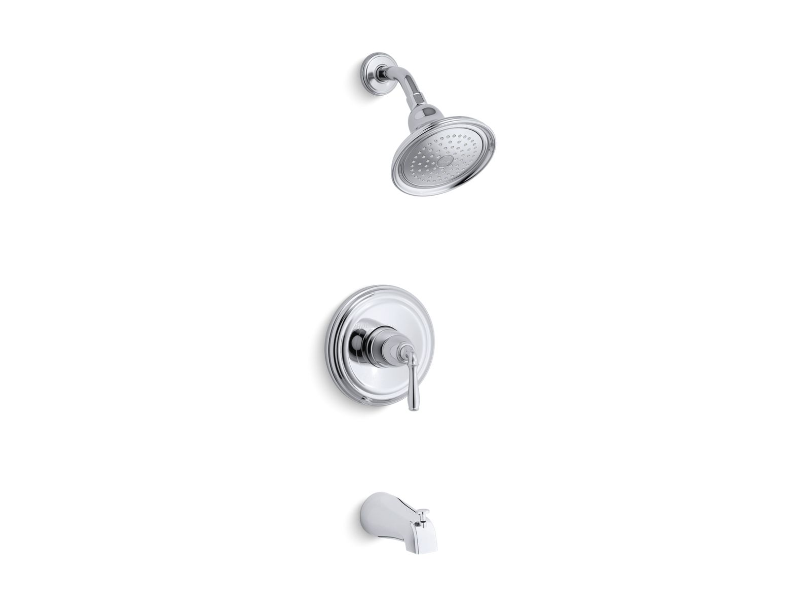 Devonshire® Rite-Temp® pressure-balancing bath and shower faucet trim with lever handle, valve not included