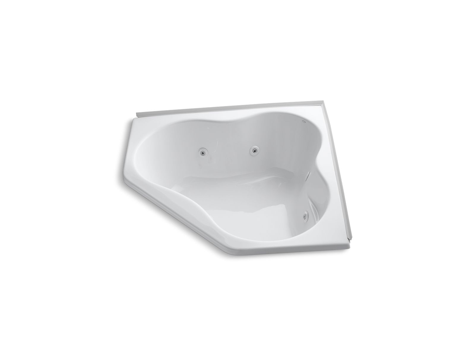 5454 54" x 54" alcove whirlpool with integral flange and heater